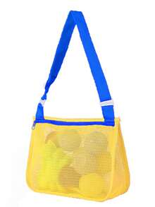 1个儿童网眼沙滩包，20厘米 x 24厘米沙滩贝壳收纳袋，适合男孩女孩游泳，适合3-12岁儿童（此包略小，适合2-12岁儿童） - 彩色 - 查看 32