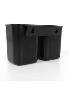 双杯式餐具收纳架 - 紧凑型厨房用具沥水架，采用耐用塑料材质，适用于餐桌、台面或橱柜 - 易于清洁的筷子、叉子、勺子、刀子、铲子等餐具沥水架 - 现代厨房收纳方案，厨房整理收纳，台面收纳，时尚厨具，易清洁材质，餐具架，家庭厨师，简约厨具，结构坚固，适合小户型厨房