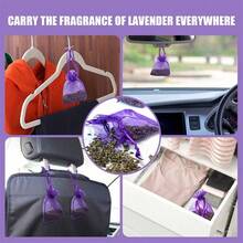 3个/6个/9个/12个薰衣草香氛袋，网状除臭袋，紫色薄纱薰衣草香氛袋，适用于家居衣柜抽屉鞋柜浴室汽车，车载空气清新剂，适合家庭、衣柜、鞋柜、浴室、汽车，返校季必备