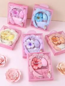 5 Pcs Women Terry Cloth Headband Wash Combo Pack, Sponge Spa Headbands For Washing Face Or Facial With Wristbands And Large Flower Hair Claw Clip Gift Set, Puffy Makeup Washing, Mask, Skin Treatment Hair Stuff Hair Accessories Set With Delicate Box For Party Gifts And Daily Use,Gifts,Travel,Gifts For Women,Hair Stuff,Stocking Stuffers,Stocking Stuffers,Stocking Fillers,Stocking Stuffers For Women,Stocking Fillers Women,Christmas Gifts,Gifts,Christmas Stocking Fillers,Gifts For Women,Gift,Christmas Gift,Stocking Stuffers For Adults,Stocking Fillers For Adult,Hair Stuff,Women's Accessories,Stocking Stuffer,Coming-Of-Age Hair Accessory,Christmas Hair Accessories,Gift Ideas For Women,Beauty Stocking Fillers,Christmas Gifts For Women