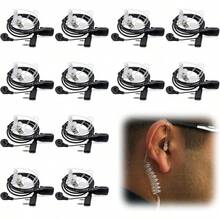 HHMIDS Juego de 12 Pack Walkie Talkie Auricular, Walkie Talkie Auricular con Micrófono, Auriculares de Tubo Acústico Transparente de 2 Pines, Compatible con, Linton, - 12 piezas - Ver 5