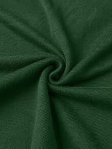 GRDR Men's Casual Solid Color Crew Neck Sweater - Green - View 8