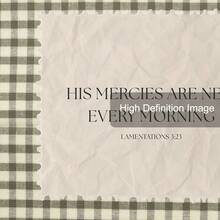 1 件带框/无框新款 Mercies 绿色格子圣经经文帆布海报基督教名言复古墙壁艺术印刷简约美学装饰画适用于公寓、客厅、卧室、现代家居装饰 - 彩色 - 查看 5