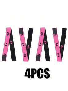 4 piezas Bandas elásticas ajustables para peluca, tejido de poliéster no textil, bandas para colocar el borde, correas para derretir el frente de encaje, compatible con tipo de cabello normal, accesorio para asegurar la peluca