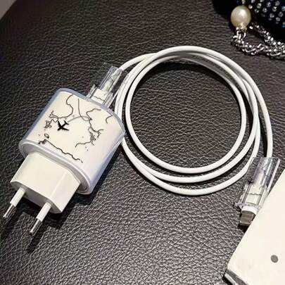 3个装 20W 欧规插头快充保护壳，兼容 13/14/15/16，TPU 材质，圆形充电口数据线盖，不含电池和电子元件