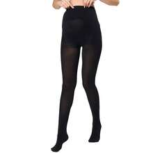 1 Stück, ein Paar schwarze Umstandsstrumpfhosen aus hochelastischem Material, mit verstellbarem Bund und Antirutsch-Funktion, für lang anhaltenden Sitz und bequemes Tragen, in schlichtem und praktischem Stil, für den täglichen Gebrauch während der Schwangerschaft.