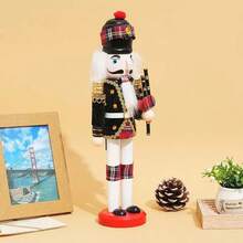 1-Piece 11.81-Inch Christmas Decoration Collectible Nutcracker Set - Traditional Handcraft Christmas Decorations, No Electricity Or Batteries Required - Suitable For Living Rooms, Bedrooms - Traditional Handcraft Christmas Decorations, No Electricity Or Batteries Required - Suitable For Living Rooms, Bedrooms Home Decor Room Decor Winter Christmas Decorations Home Christmas Gifts Christmas Decor