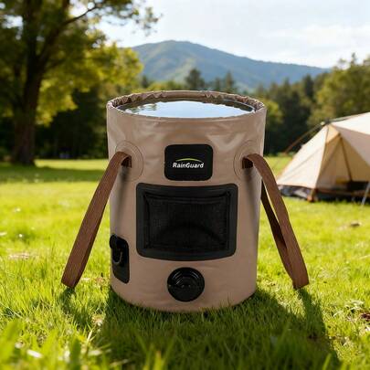 The 25L Multi-Functional Outdoor Water Bucket Is Suitable For Outdoor Camping And Picnics. It Has A Large Capacity, Can Be Folded, Is Easy To Store, And Is Also Very Convenient To Carry., Camping Equipment