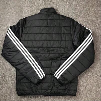 Adidas Originals Series Men's Sports Casual Warm Hooded Cotton Jacket