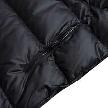 Nike 男士连帽舒适羽绒服，AS M NK WINDRUNNER STMNT PRKA，户外通勤旅行运动蓬松保暖休闲外套 - 黑/白 - 查看 4