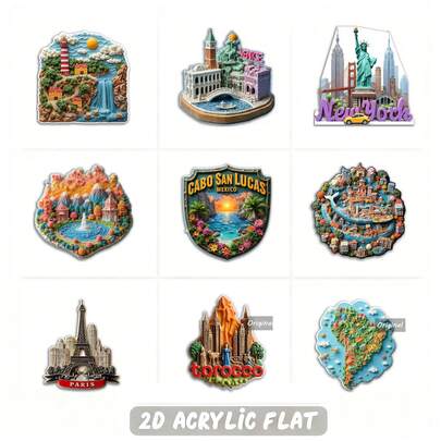 1 pieza Decoración magnética del Caribe mexicano Cabo San Lucas - Decoración de vacaciones tropicales con puesta de sol, palmeras, océano - Imán para refrigerador, puerta o recuerdo de viaje - Atracción fuerte - Regalo ideal para amantes de Cabo - Decoración de cocina estilo Cabo San Lucas - Compatible con refrigerador y tableros, plano 2D