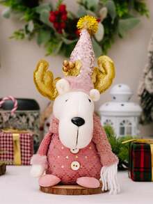 6styles-Xmas Gifts Standing Santa Claus New Pink Christmas Santa Claus Stretchable Checkered Fabric Christmas Sequin Pink Extendable Figure Christmas Decoration For Hotel Bar And Mall Christmas Themed Events And Parties Home Decorative Ornament Christmas And New Year Gifts Christmas Hanging Xmas Tree Ornaments Santa Collectible - Multicolor - View 11