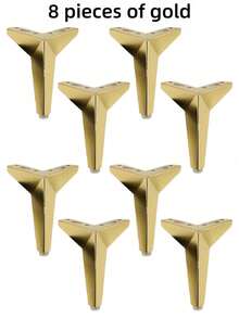 4 Confezioni di gambe per mobili in stile moderno, alte 12 cm / 4,72 pollici, adatte per l' assemblaggio fai-da-te o la sostituzione di comodini e altri mobili - in materiale metallico