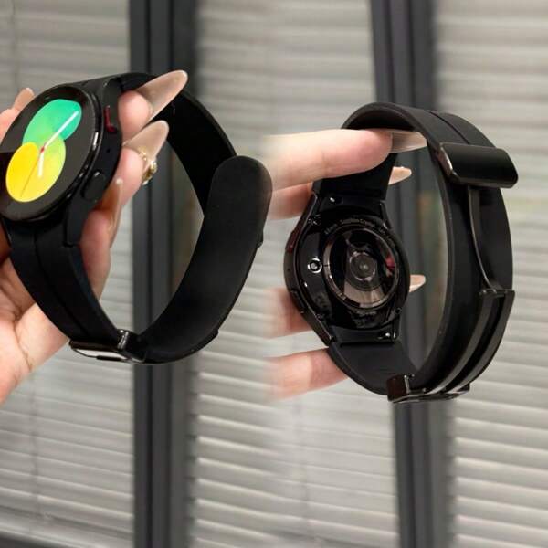 No Gaps 20mm Straps Compatible With Samsung Galaxy Watch 7/6/5/4/FE 44mm 40mm 5 Pro 45mm 46mm Band Silicone Bracelet Compatible With Samsung Galaxy Watch FE 4 6 Classic 47mm 43mm Strap Smart Watch Straps Accessories