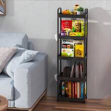 Mehrstöckiger Rollwagen mit Rädern, Metall- und Kunststoff-Standorganizer mit Regal, Mehrzweck-Regalsystem für Küche, Bad, Schlafzimmer, Büro, Utility-Regal