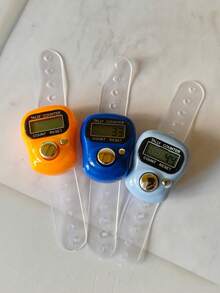 3pcs 5-Digit Display Finger Counter, Resettable Handheld Golf Digital Click Counter, Counting, Counter, Multiple Colors, Suitable For Yoga Meditation, Educational Tool, Prayer, Sports Counting - 多色 - 查看 19