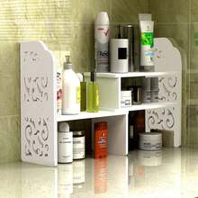 Corner Desk Organizer, Equipped With An Adjustable Study Bookshelf For Books, Documents And Office Supplies. Space-Saving Multi-Functional Storage Rack, Nail Board Design, Expandable Width, Durable Metal Frame - A - View 8