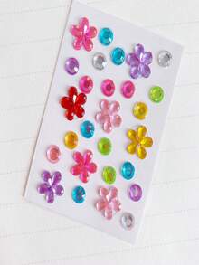 1pc Pet Bubble 3D Diamond Sticker - Colorful Cartoon Crystal Sticker, Handmade Reward And Decoration For Dog And Cat Grooming - Multicolor - View 7