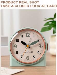 This 4.5-Inch Bedroom Music Alarm Clock Features Silent Operation And A Stylish Design That Easily Blends Into Your Bedroom, Office, Or Dorm Room, Making It The Perfect Addition To Any Space. It Features A Night Light And Snooze Function And Is Powered By Two AA Batteries (Batteries Not Included). - Multicolor - View 12