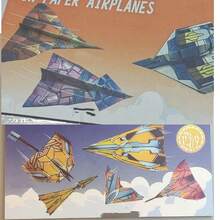 Avión de papel de origami, juguete intelectual para cultivar la habilidad manual, manualidad de origami DIY, regalo pequeño de Navidad, regalo pequeño de vacaciones