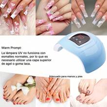Lámpara/LED para Uñas 48W: Curado Rápido, 3 Modos de Tiempo, Protección Anti-, para Uso en Casa y Salones - Por defecto - Ver 6