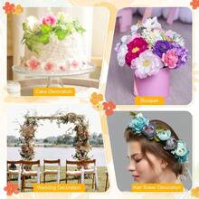 1mm 360pcs Handmade DIY Flower Craft Materials, Flower Center Accessories, Pearlescent Flower Bud, Fondant Flower Stamen, Mesh Flower