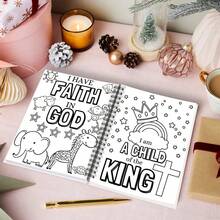 1 pièce Livre de coloriage biblique spiralé de 5,5 x 8,3 pouces - Que le Seigneur vous bénisse et vous garde - Comprend divers éléments et illustrations multicolores - Livre de coloriage pour femmes, livre de coloriage inspirant pour adultes avec des écritures, idéal pour se détendre et trouver l'inspiration pendant les loisirs