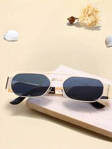 1 副时尚女士方形框架眼镜，街头风格 - 彩色 - 查看 8