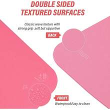 Tapete para Yoga/Pilates y Deportes, Esterilla Yoga Antideslizante con Bolsa y Correa para Llevar al Hombro, Esterilla de Gimnasia Acolchada para Ejercicio Fitness 183x 61x 0.6cm - Rosa - Ver 6