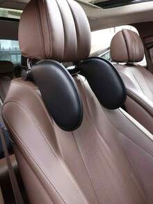 ROOLAEFOO Atmungsaktives Autoschlafkissen aus Stoff|Verstellbare Kopfstütze für Autositze mit Metallstangen|180° drehbar & platzsparend|Weiches Nackenkissen für Erwachsene & Kinder|Ohne Werkzeug installierbar|Ideal für lange Fahrten & Reisen