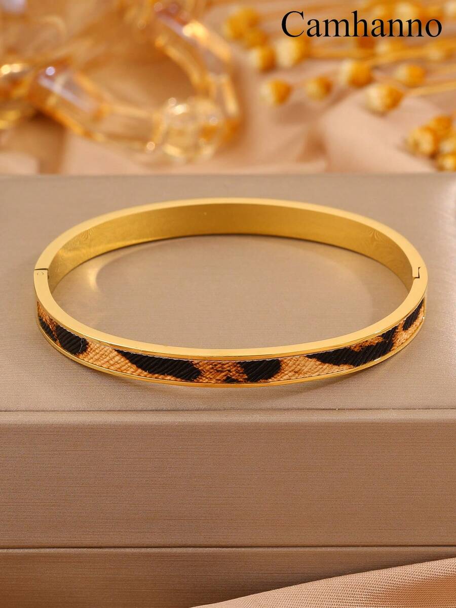 1pc Stainless Steel Summer Beach Style Bracelet, Suitable For Women's Daily Decoration, Graduation, Birthday Gift