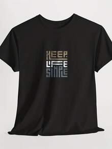 Keep  Shine Uni Heavy Cotton Tee - Motivational Shirt, Gift For , Casual Wear, Affirmation Fashion, Uni Graphic Tee - 款式16 - 查看 1