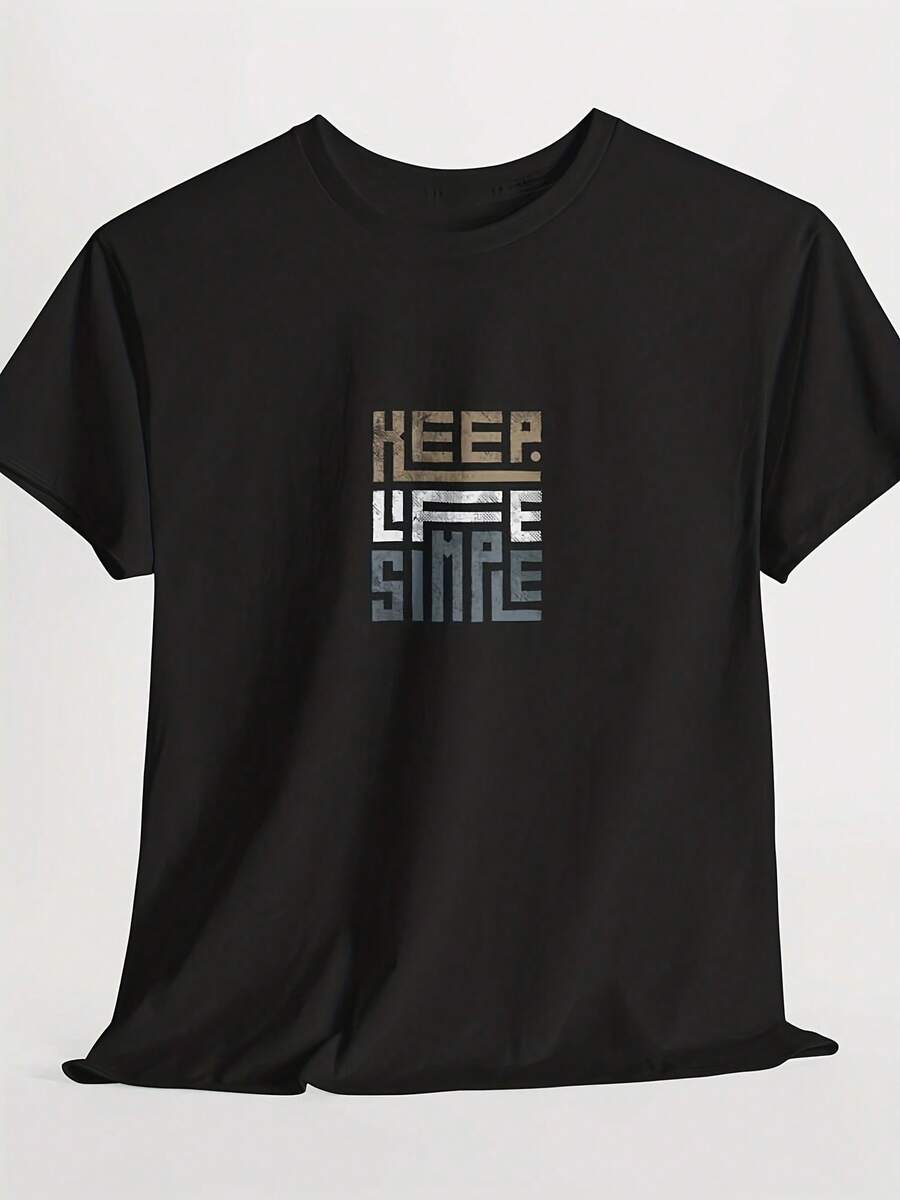 Keep Shine Uni Heavy Cotton Tee - Motivational Shirt, Gift For , Casual Wear, Affirmation Fashion, Uni Graphic Tee - 款式16 - 查看 1