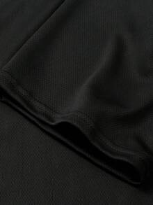 Men's Funny Alpha Wolf & "No More Mr. Nice Guy" Graphic T-Shirt - Bold Statement Wolf Pack Design With White & Blue Lettering, Casual Round Neck Short Sleeve Tee For Men, Spring/Fall/Summer Wear, Gaming & Everyday Outfits, Alfa Wolf Shirt For Wolf Lovers, Machine Washable, Relaxed Fit, Random Print, No Dry Clean, Ideal For Casual Outings & Gaming Events - 黑色 - 查看 4