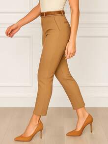 Women Pants - Camel - View 3