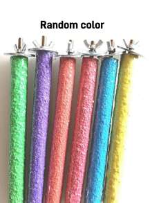 1pc Tiger Lily Parrot Claw & Beak Grinding Stick, Parrot Perch Stand For Bird Cage - Multicolor - View 4