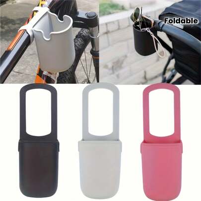 1 chiếc túi đựng cốc đa năng bằng silicon chống thấm nước, túi đựng đồ di động đa năng bằng silicon cho xe đẩy, túi đựng cốc silicon đa dụng ngoài trời, phù hợp cho xe đẩy, xe đạp, xe lăn - Thiết kế gấp gọn và di động, món quà lý tưởng cho năm mới và Giáng sinh, phụ kiện xe đẩy em bé.