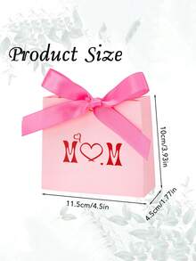 4 PCS Valentine's Day LOVE Candy Box, Valentine's Day Gift Box, Ribbon Gift Box, Wedding Candy Box, Party Gift Bag, Mother's Day Gift Box, Birthday Gift Packaging, Valentine's Day Decoration