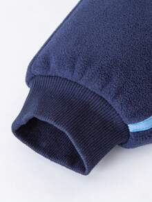 mini bala Kids Anti-Static Fleece Two Pieces Set Soft Cozy Warm Long Sleeve Top And Pants