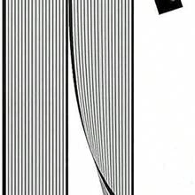 Fliegengitter mit Magnet Selbstdichtende Mesh-Trennwand Magnetvorhang Mückennetz für Türöffnungen Magnetverschluss für Balkon Wohnzimmer (120 x 220 cm, Schwarz)