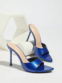 Giày cao gót mũi nhọn gợi cảm cho nữ, thích hợp cho tiệc tùng, ngoài trời, hẹn hò, du lịch, thường ngày, công sở, tụ tập cao cấp, sàn diễn quốc tế, lễ hội nửa đêm, xuân/hè, màu xanh thanh lịch - Xanh đậm - Xem 7