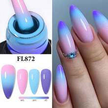 FOUR LILY 10ml Gel Kuku Berubah Warna Sensitif Suhu - Gel Kuku Reaktif Dingin & Panas, Cocok Untuk Manikur Salon dan Rumahan - MultiWarna - View 16