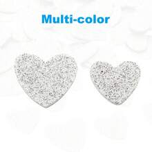 Foam Stickers, EVA Self Adhesive Glitters Foam Shape Sticker Craft Supplies For Scrapbook Card DIY Making Home Decor - 銀心60Pcs - 查看 3
