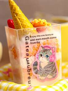 30 件猫主题贴纸包，自粘，可爱宠物设计，适合剪贴簿和日记 - 彩色 - 查看 9