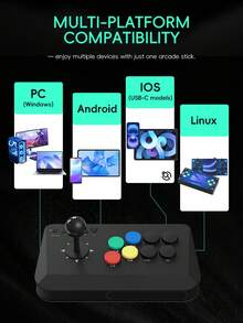DATA FROG Y3A MAX 2.4G Wireless Fight Stick - Compatible With PC Android IOS Linux Multi-Platforms - Shape - View 4