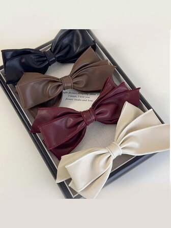 1Pc Cute Solid Color Bow Headband Hairstyle Long Hair Leather Feel Comfortable Hair Clip Metal Fairy Style Elegant Retro Versatile Student Universal Class Date,Gifts,Travel,Gifts For Women,Hair Stuff,Stocking Stuffers,Stocking Stuffers,Stocking Fillers,Stocking Stuffers For Women,Stocking Fillers Women,Christmas Gifts,Gifts,Christmas Stocking Fillers,Gifts For Women,Gift,Christmas Gift,Stocking Stuffers For Adults,Stocking Fillers For Adult,Hair Stuff,Women's Accessories,Stocking Stuffer,Coming-Of-Age Hair Accessory,Christmas Hair Accessories,Gift Ideas For Women,Beauty Stocking Fillers,Christmas Gifts For Women