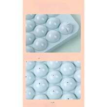 Ice Cube Tray, Spherical Ice Cube Mold, Homemade Edible Round Ice Ball, Refrigerator-Freezer Ice Cube Container, Silicone Ice-Making Helper - Nhiều màu - Xem 9