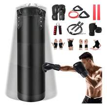 Costal para Box Saco Bolsa Boxeo 1.2m Estrella Premium Pu Saco De Boxeo Deportivo Kit Costal Boxeo Negro - Negro1 - Ver 1