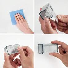 Toothbrush Holder Wall Mounted With Cover For Bathroom, Toothbrush Storage Organizer For Shower, Self Adhesive Toothbrush Hanger With Automatic Toothpaste Squeezer Dispenser - Grey - View 5