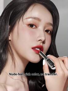 NOVO Waterproof, Sweat-Resistant Velvet Matte Lipstick, Long-Lasting, Vivid Color, Suitable For Daily Use, Travel, Outdoor, Festivals, Birthdays, Graduations, Parties, Fashion Makeup - 67# Wild Brown - View 4